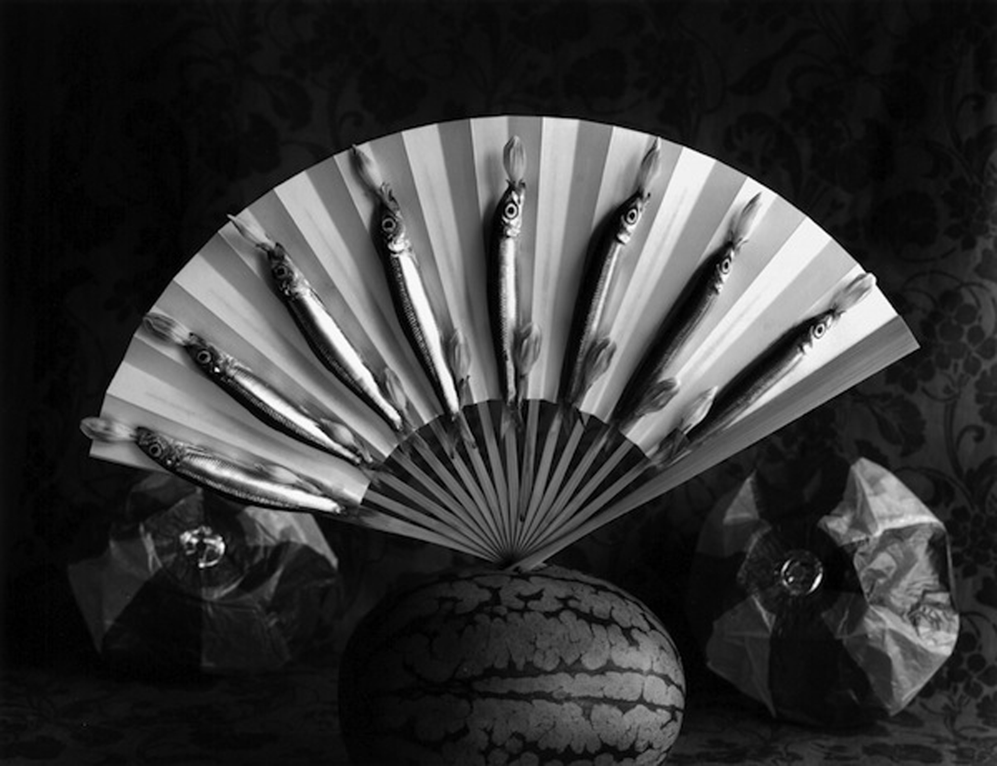 Kon, Michiko- Sardines, Watermelon and Japanese Fan, 2009